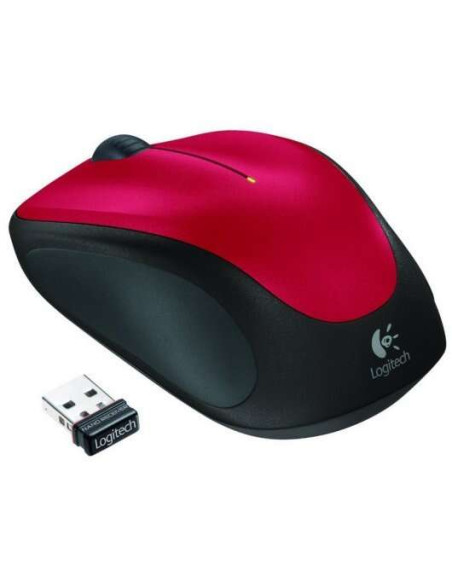Logitech M235 Raton Inalambrico 1000dpi - 3 Botones - Uso Ambidiestro - Color Rojo