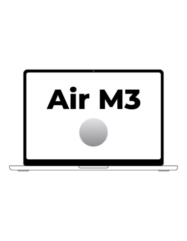 Apple Macbook Air 15" / M3 8-Core CPU/ 8Gb/ 256Gb SSD/ 10-Core GPU/ Plata