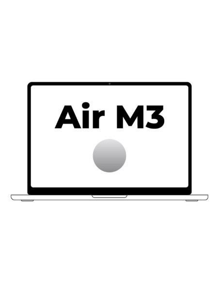 Apple Macbook Air 15" / M3 8-Core CPU/ 8Gb/ 256Gb SSD/ 10-Core GPU/ Plata