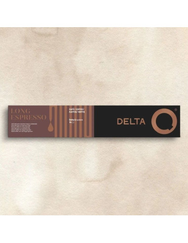 Cápsula Delta Delta Q-Long Espresso para cafeteras Delta/ Caja de 10