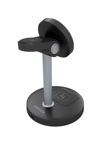 Base de carga Inalámbrica Aisens ASCH-15W3WC066-BK/ 15W/ Negro
