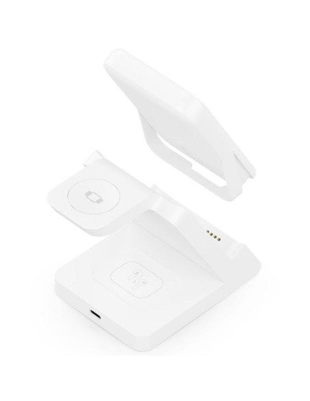 Base de carga Inalámbrica Aisens ASCH-15W4WC063-W/ 15W/ Blanco