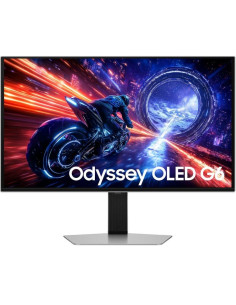 Monitor Gaming Samsung Odyssey OLED G6 G60SF S27FG602SU 27"/ QHD/ 0.03ms/ 500Hz/ QD-OLED/ Regulable en altura/ Plata