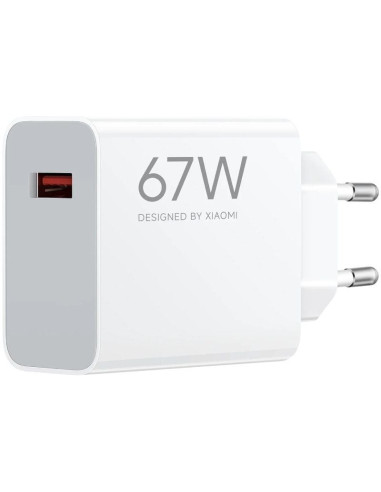 Cargador de Pared Xiaomi 67W HyperCharge (Type-A)/ 1xUSB/ 67W