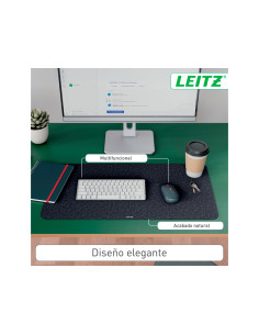 Alfombrilla de sobremesa leitz fieltro 70x36 cm color gris 2