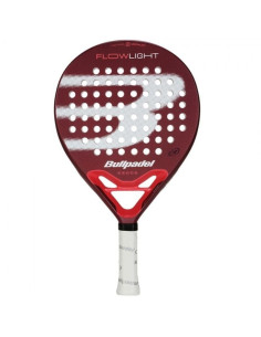 Pala de Pádel Bullpadel Flow Light 25/ Blanca y Roja