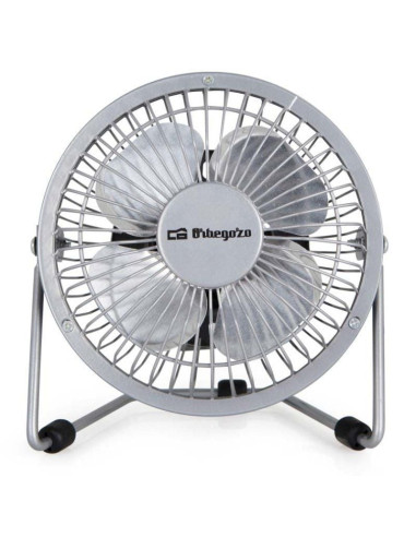 Mini Ventilador USB Orbegozo PW 1025/ Plata