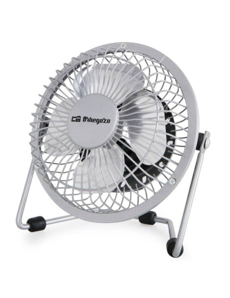 Mini Ventilador USB Orbegozo PW 1025/ Plata