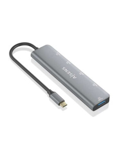 Aisens Hub USB 3.2 Gen1 5G USB-C - USB-C/M-1xUSB-C PD100W/H-1xUSB-C/H-3xUSB-A/H - 15cm