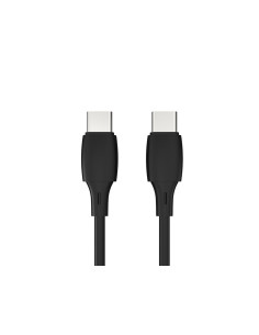 Cable usb-c a usb-c q-connect pvc longitud 2m negro