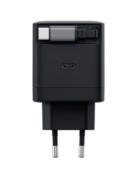 Cargador de Pared Trust Maxo 65W/ 1xUSB Tipo-C/ Incluye Cable USB Tipo-C Retráctil/ 65W