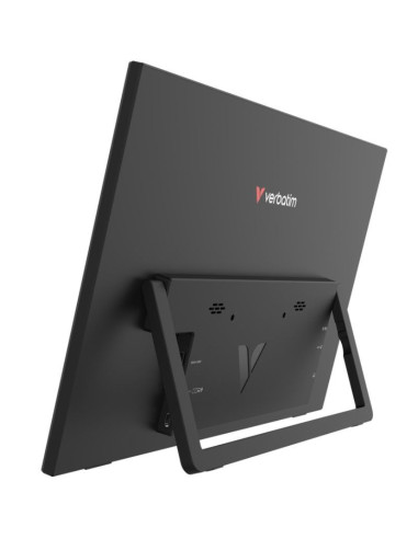 Monitor Portátil Verbatim Non-Touch Light 15.6"/ Full HD/ Multimedia/ Negro