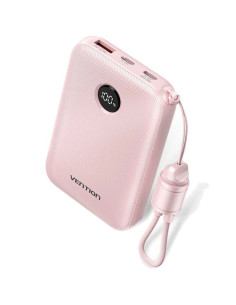 Powerbank 10000mAh Vention FKAP0-C/ 22.5W/ Rosa/ Incluye Cable USB Tipo-C