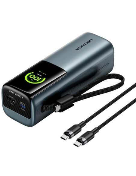 Powerbank 20000mAh Vention FKGH0/ 200W/ Gris