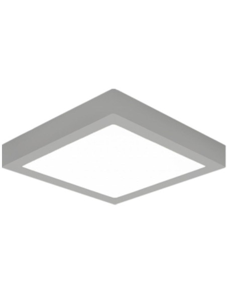 Downlight Iglux SUP-102413-FS/ Cuadrado/  170x170x35mm/ Potencia 13W/ 1020 Lúmenes/ 3000ºK/ Plata