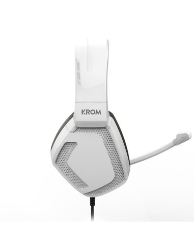 Auriculares Gaming con Micrófono Krom Kopa Pro/ Jack 3.5/ Blancos