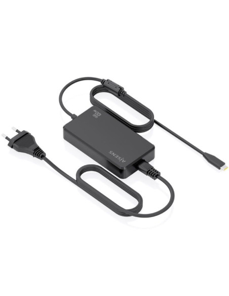 Cargador Sobremesa GaN Aisens ASCH-1PD100D070-BK/ 1xUSB Tipo-C/ 100W