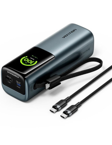 Powerbank 20000mAh Vention FKFH0/ 165W/ Gris