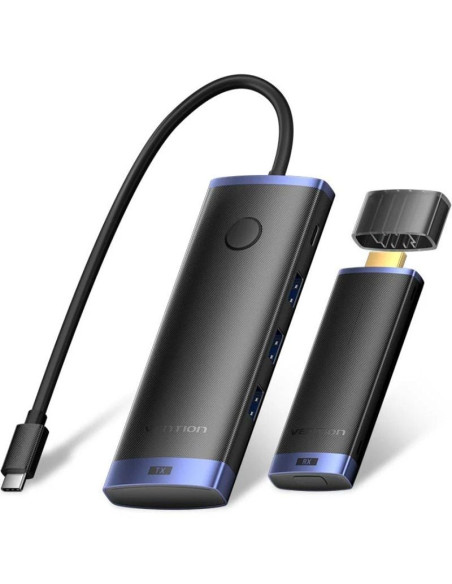 Adaptador/Transmisor de vídeo inalámbrico USB Tipo-C 3.2 - HDMI Vention TPVBB/ 60W