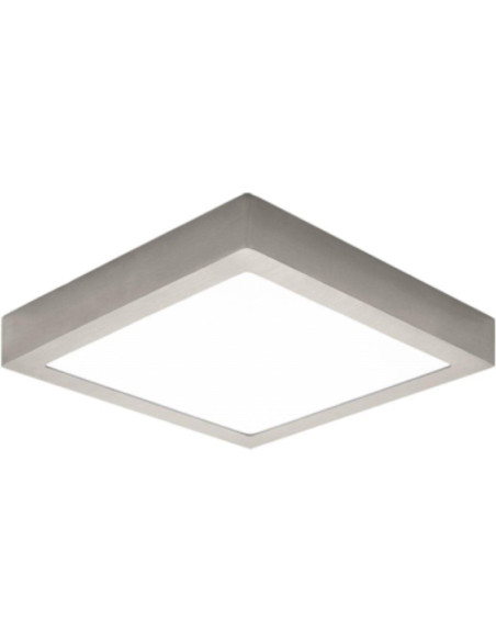 Downlight Iglux SUP-102418-NS/ Cuadrado/  220x220x35mm/ Potencia 18W/ 1540 Lúmenes/ 3000ºK/ Níquel