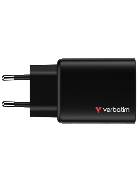 Cargador de Pared GaN Verbatim Essentials/ 2xUSB Tipo-C/ 1xUSB/ 65W