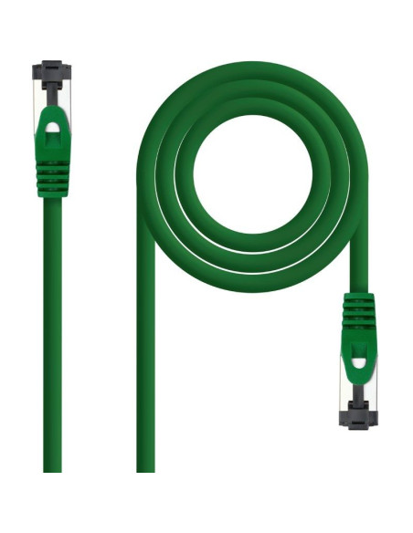 Cable de Red RJ45 SSTP Nanocable 10.20.2000-L30-GR Cat.8.1/ 30cm/ Verde