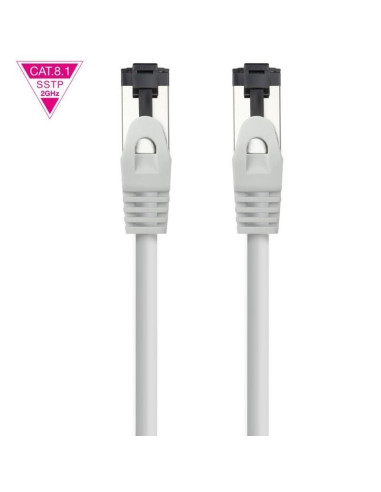 Cable de Red RJ45 SSTP Nanocable 10.20.2007 Cat.8.1/ 7m/ Gris