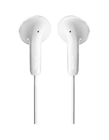 Auriculares Intrauditivos NGS Cross Glide/ con Micrófono/ USB Tipo-C/ Blancos
