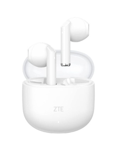 Auriculares Bluetooth ZTE Buds 2 con estuche de carga/ Autonomía 5h/ Blancos