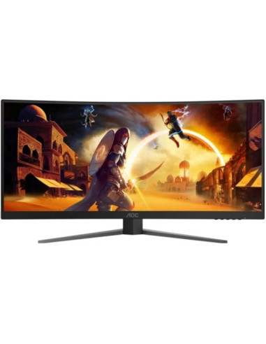 AOC G4 Monitor 34" Curvo 1500R Fast VA WQHD 180Hz HDR10 - Respuesta 1ms - HDMI, DisplayPort, Audio - Montaje VESA 100x100 - Col