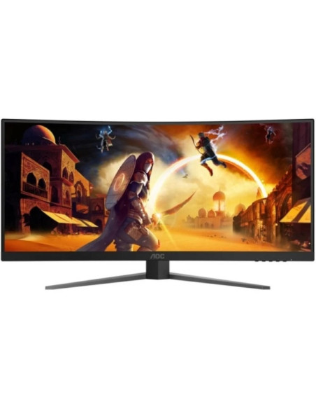 AOC G4 Monitor 34" Curvo 1500R Fast VA WQHD 180Hz HDR10 - Respuesta 1ms - HDMI, DisplayPort, Audio - Montaje VESA 100x100 - Col