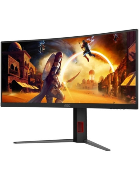 AOC G4 Monitor 34" Curvo 1500R Fast VA WQHD 180Hz HDR10 - Respuesta 1ms - HDMI, DisplayPort, Audio - Montaje VESA 100x100 - Col