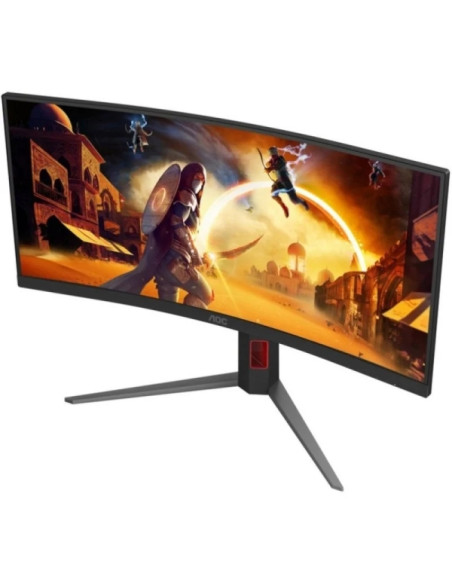 AOC G4 Monitor 34" Curvo 1500R Fast VA WQHD 180Hz HDR10 - Respuesta 1ms - HDMI, DisplayPort, Audio - Montaje VESA 100x100 - Col
