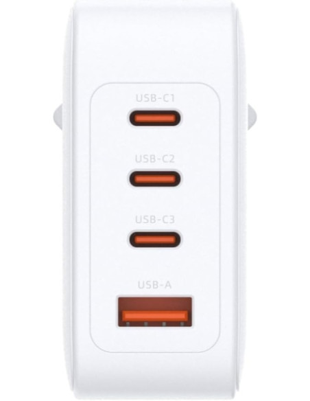 D-Link Cargador de Pared GaN de 100W - 3 USB-C y 1 USB-A - Color Blanco