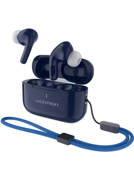 Auriculares Bluetooth Vention Echo Lite E11 Plus con estuche de carga/ Autonomía 30h/ Azules
