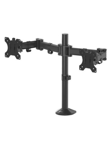 Fellowes Reflex Brazo para Monitor Doble - Hasta 27" y 8kg - Ajustable en Altura y Profundidad - Gestion de Cables Integrada -
