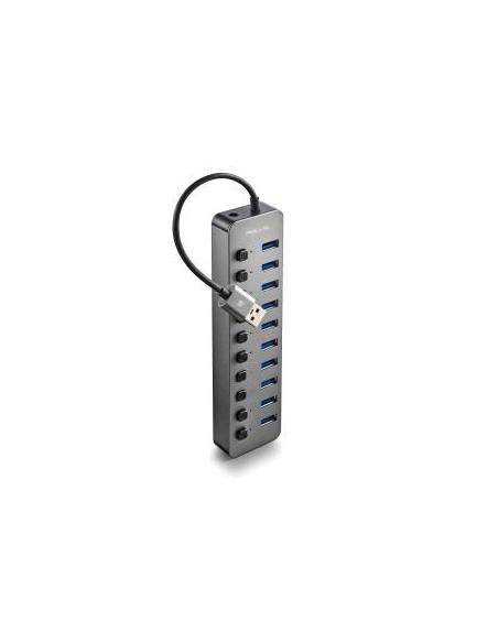 NGS IHUB10  Hub USB 3.0 - 10 Puertos USB 3.0 con Interruptores - Hasta 5Gbps