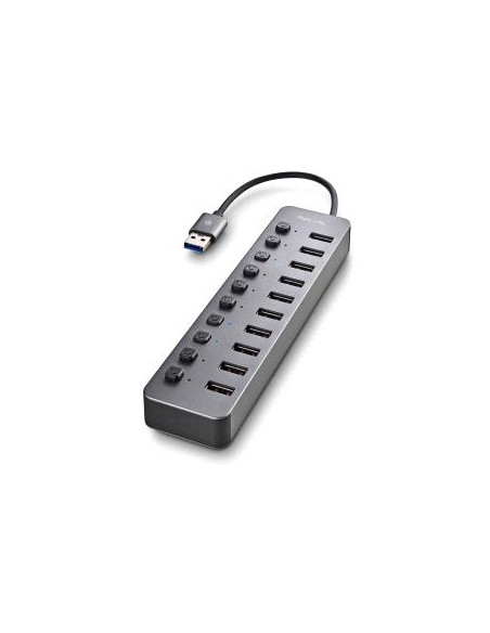 NGS IHUB10  Hub USB 3.0 - 10 Puertos USB 3.0 con Interruptores - Hasta 5Gbps