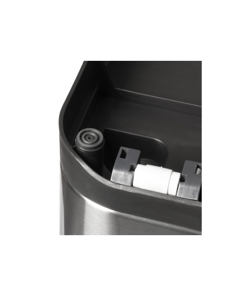 Papelera metalica maul cycle acero inoxidable con pedal 20+20 litros