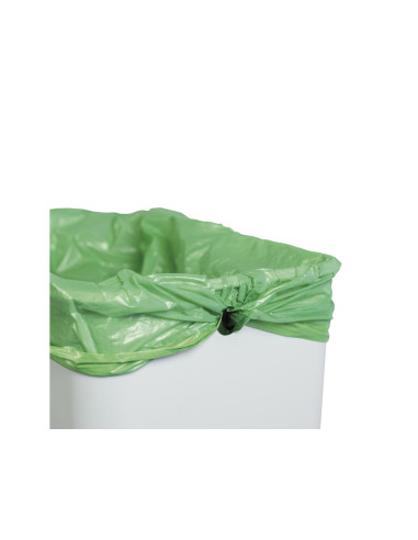 Papelera metalica maul cycle acero inoxidable con pedal 20+20 litros