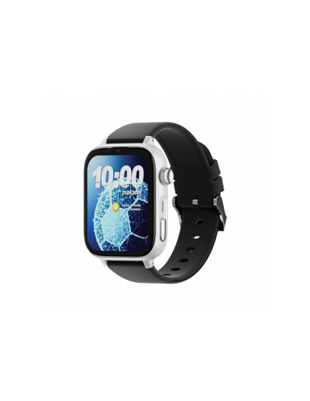 Savefamily Reloj Inteligente Infantil SaveWatch Plus 2 - Pantalla Amoled - Carcasa Blanca - Correa Silicona Negra