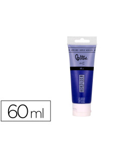 Pintura acrilica liderpapel tubo de plastico de 60 ml color azul marino