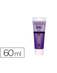 Pintura acrilica liderpapel tubo de plastico de 60 ml color violeta