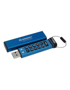 Kingston Iron Key Keypad 200 Memoria USB Tipo C 32GB - USB-C 3.2 Gen 1 Tipo A - XTS-AES - 145 MB/s Read Speed - 115 MB/s Write S