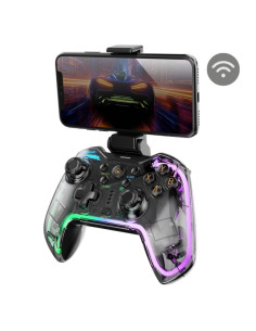 Mars Gaming MGP-BT2 Gamepad Bluetooth Multiplataforma - Vibracion Haptica - Adaptador para Smartphones Universal - Funcion Turbo