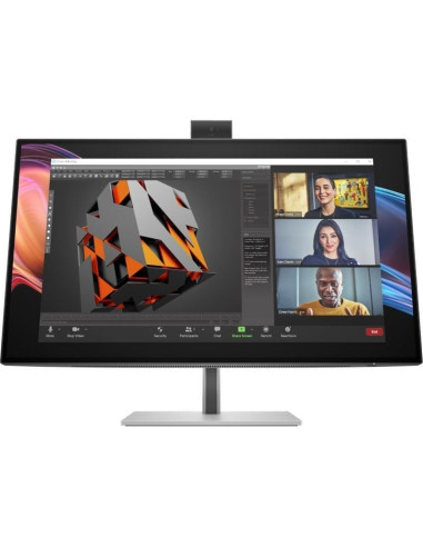 Monitor Profesional HP Pro serie 7 27"/ 4K/ Webcam/ Multimedia/ Regulable en Altura/ Plata