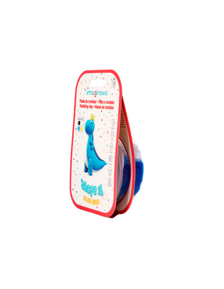Pasta para modelar imaginovo de secado al aire set de colores surtidos con instrucciones dinosaurio azul