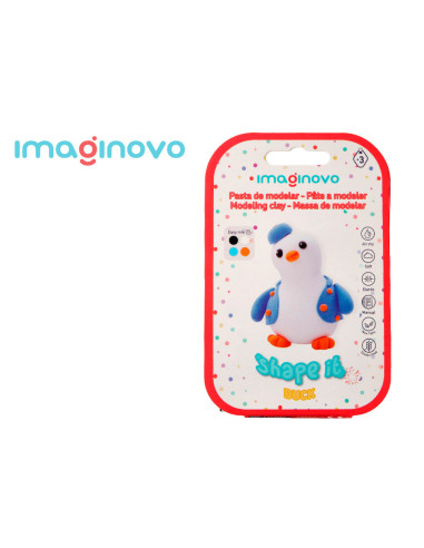 Pasta para modelar imaginovo de secado al aire set de colores surtidos con instrucciones pinguino
