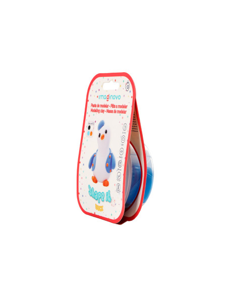 Pasta para modelar imaginovo de secado al aire set de colores surtidos con instrucciones pinguino