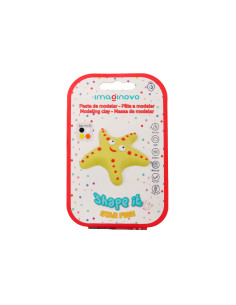 Pasta para modelar imaginovo de secado al aire set de colores surtidos con instrucciones estrella de mar 2